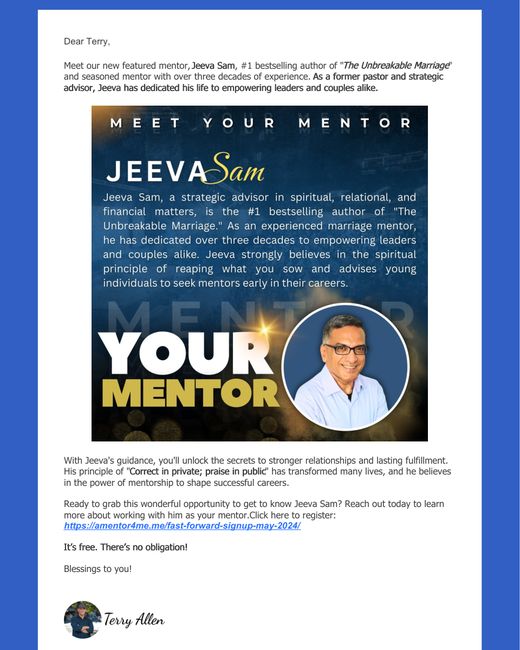 Meet your mentor: Jeeva Sam