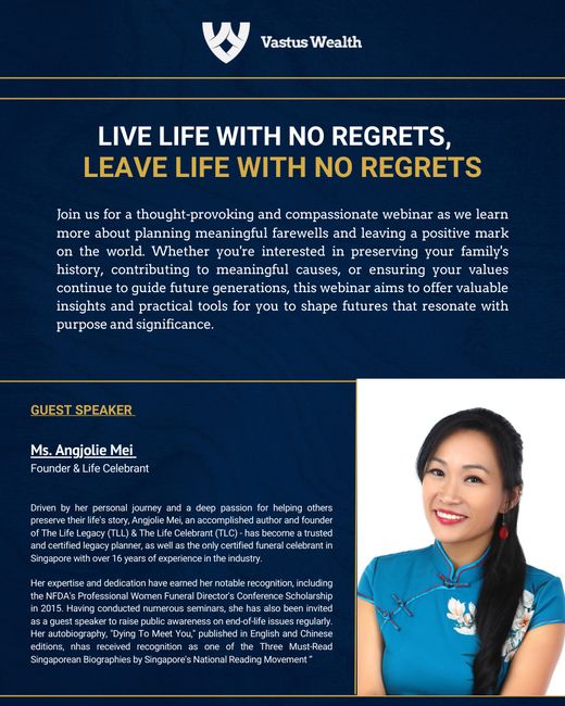 Live Life With No Regrets webinar