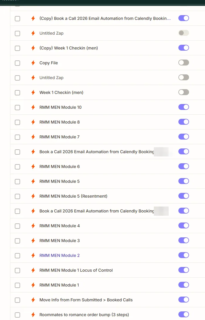 Zap library · course module delivery